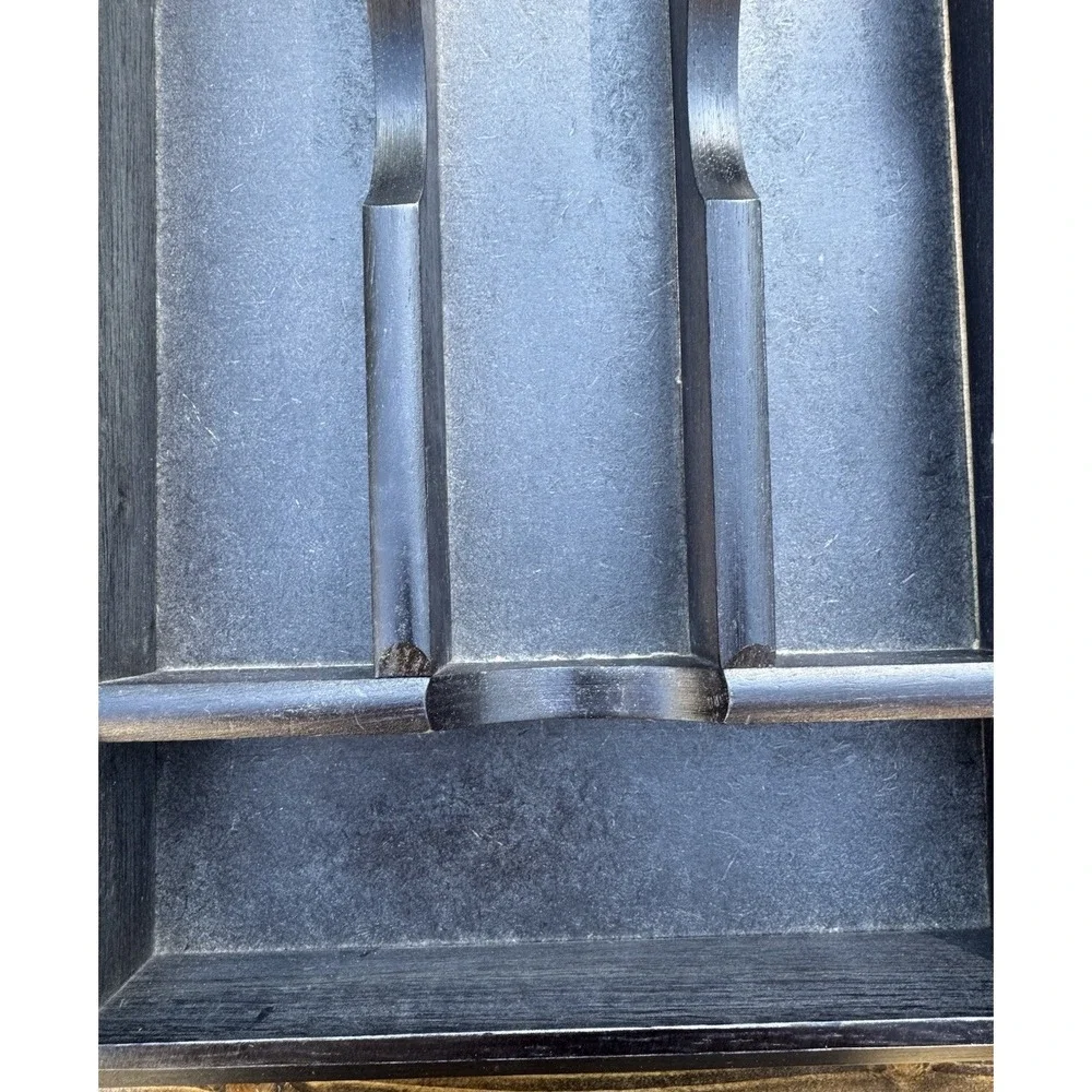 Black Flatware‎ Organizer Tray Mikasa Silverware Drawer Insert Utensil Holder